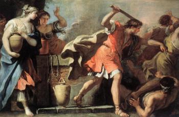 塞巴斯提亞諾 裡奇 Moses Defending the Daughters of Jethro 塞巴斯提亞諾 裡奇 Moses Defending the Daughters of Jethro